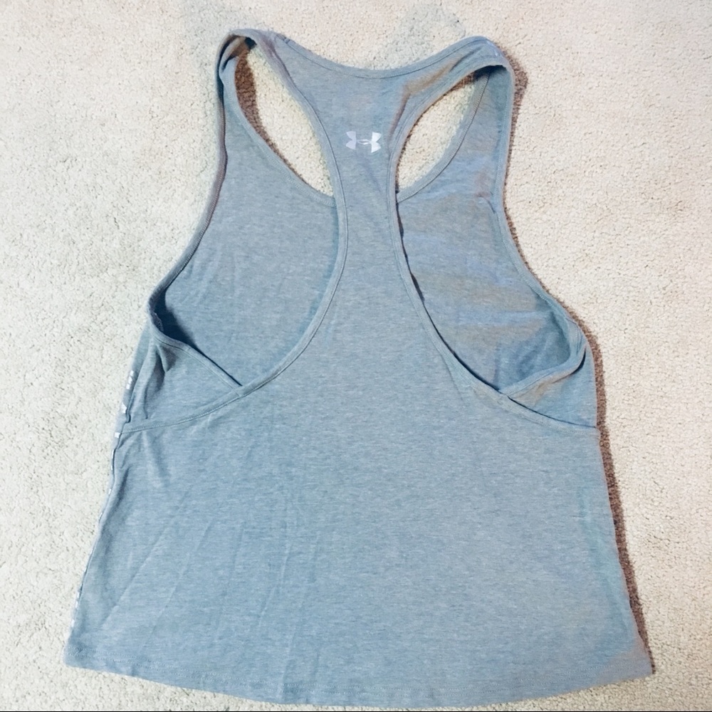 Under Armour Tank Crop Top Grey - Picture 3 of 3